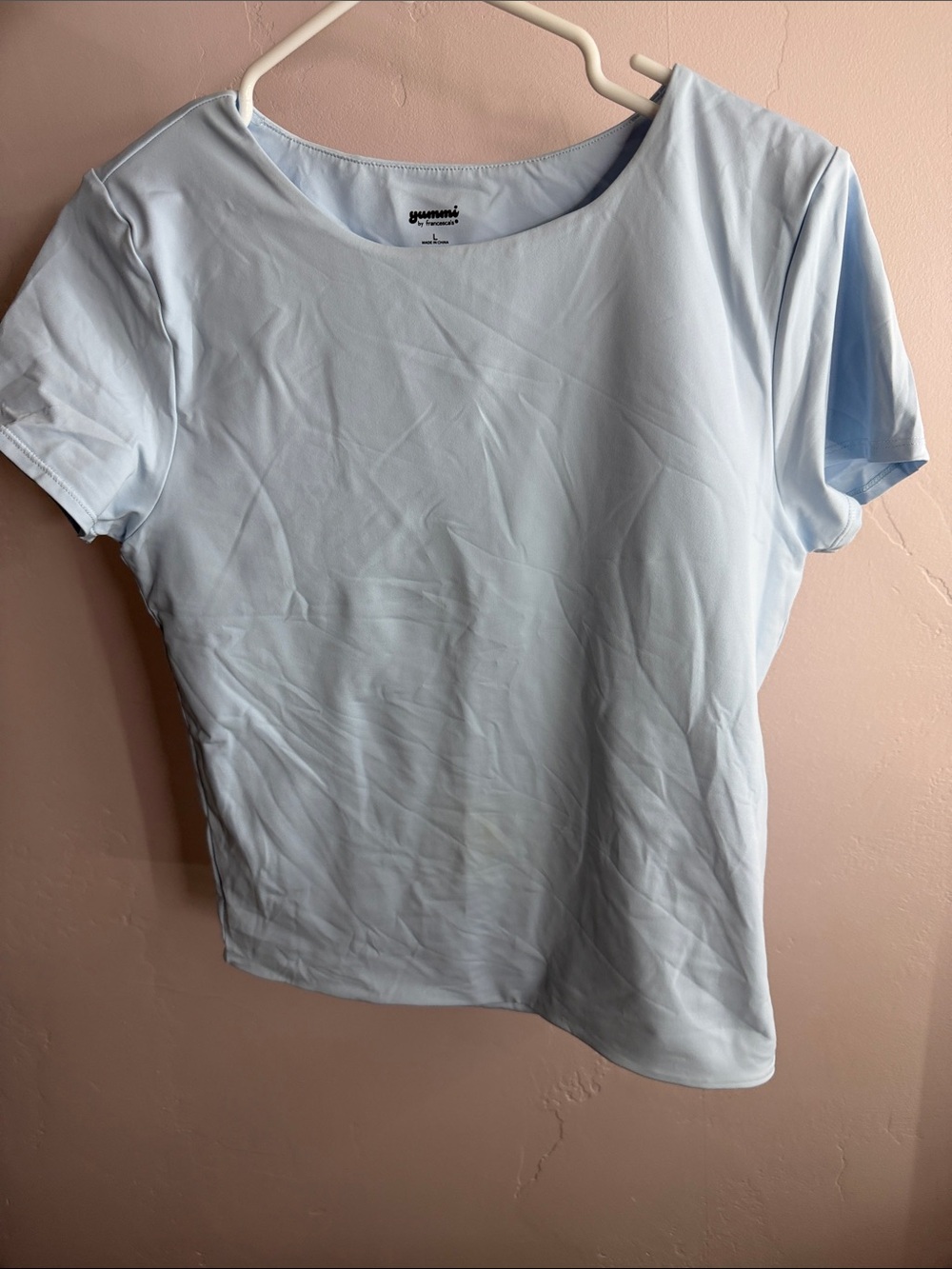 Light Blue Women’s Crew Neck Tee by Eyelumi